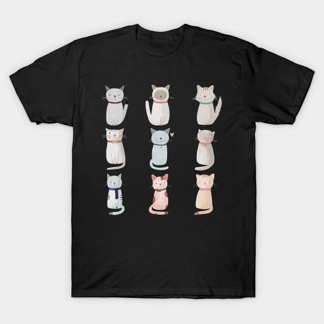 Cat family T-Shirt by judithloske